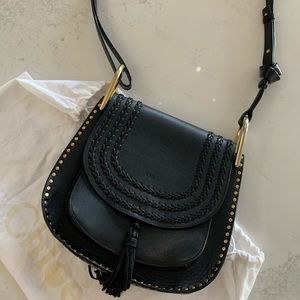 Chloe Hudson Medium Black leather crossbody